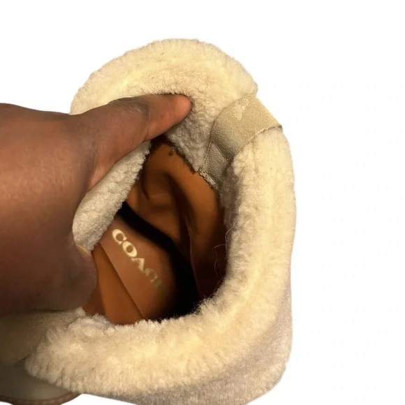 Coach Harlie Suede Bootie Shearing Trim women's 8B - Picture 15 of 15